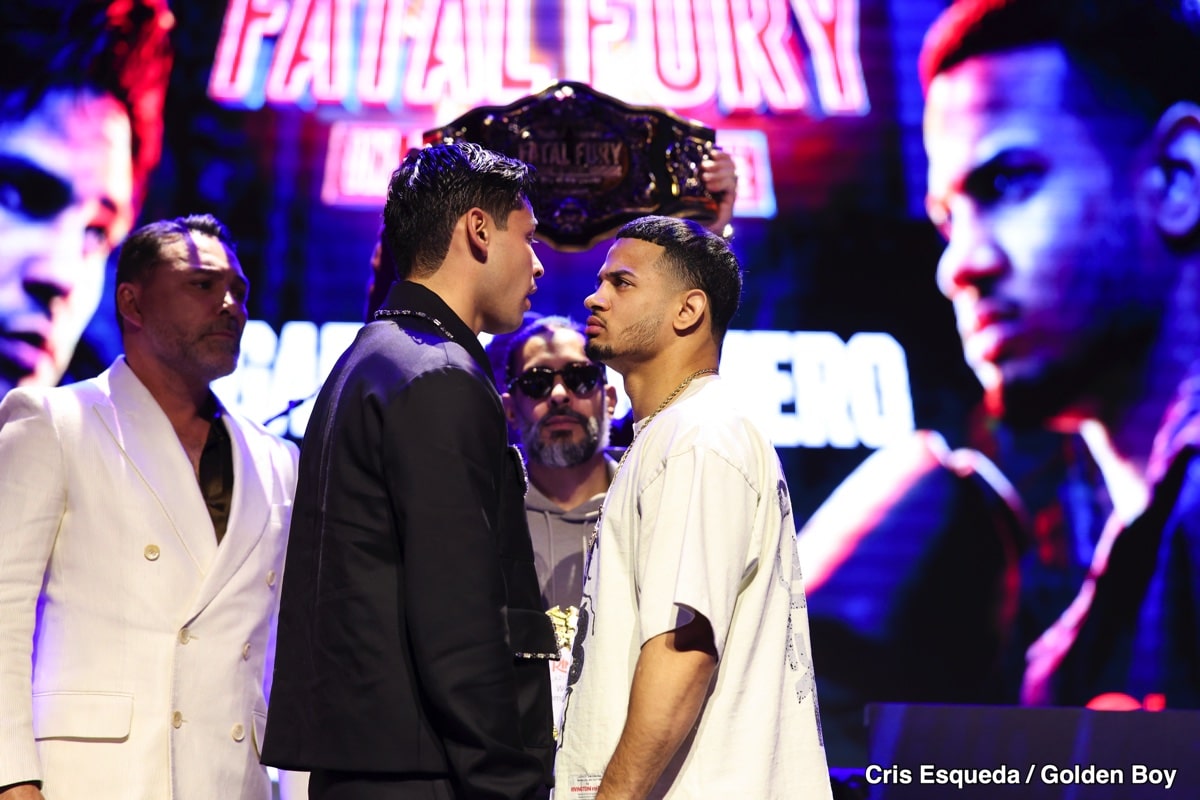 Image: Ryan Garcia Erupts at Devin Haney, Accusing Him of PED Setup: Explosive Press Conference in Los Angeles