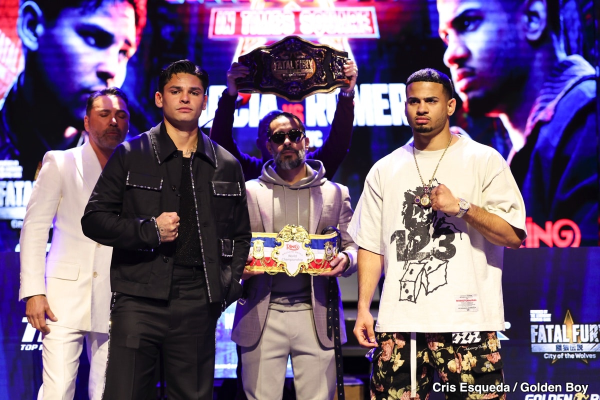 Image: Ryan Garcia Erupts at Devin Haney, Accusing Him of PED Setup: Explosive Press Conference in Los Angeles