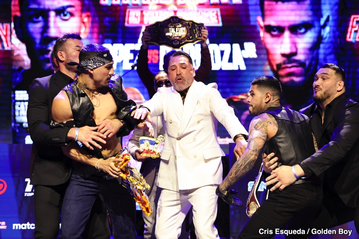 Image: Teofimo Lopez Slaps And Claims Arnold Barboza Jr. is a 'Stepping Stone,' Ignoring Threat