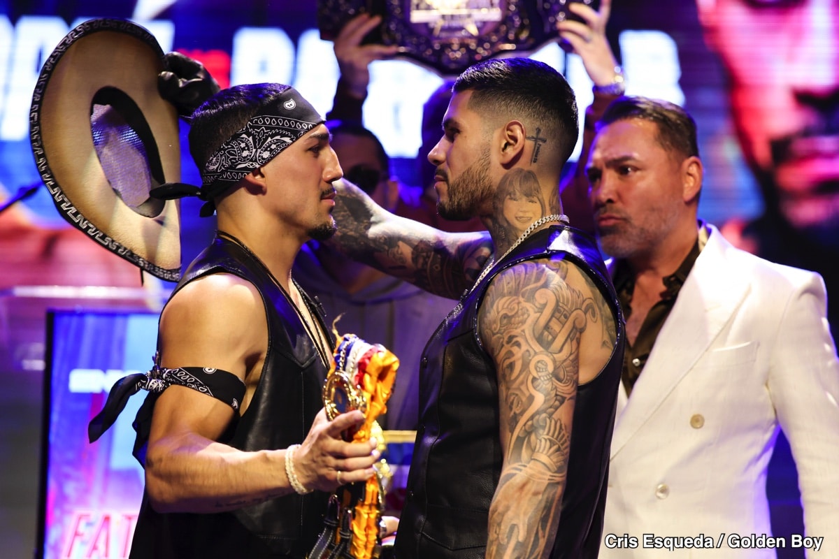 Image: Teofimo Lopez Slaps And Claims Arnold Barboza Jr. is a 'Stepping Stone,' Ignoring Threat