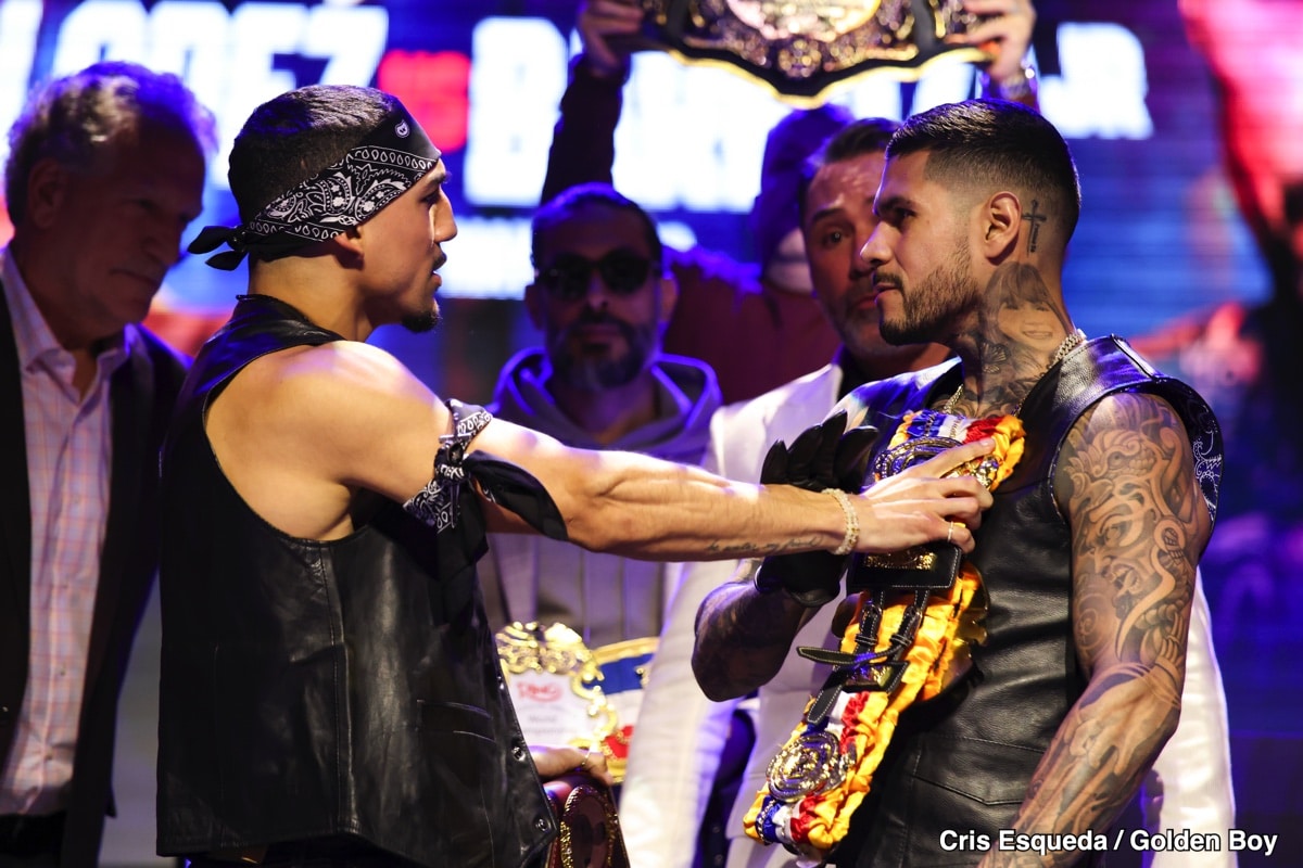 Image: Teofimo Lopez Slaps And Claims Arnold Barboza Jr. is a 'Stepping Stone,' Ignoring Threat