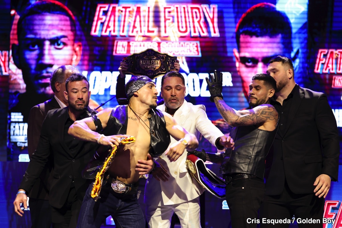 Image: Teofimo Lopez Slaps And Claims Arnold Barboza Jr. is a 'Stepping Stone,' Ignoring Threat