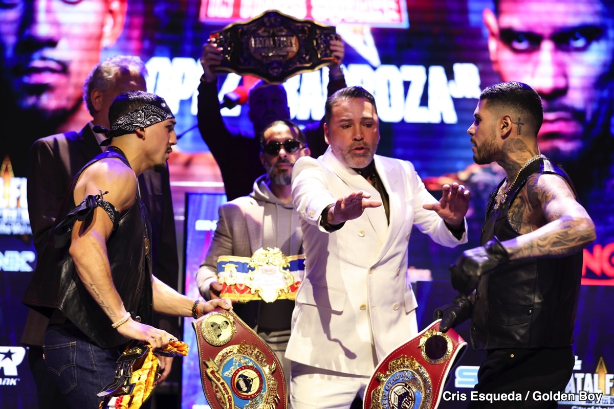Image: Teofimo Lopez Slaps And Claims Arnold Barboza Jr. is a 'Stepping Stone,' Ignoring Threat