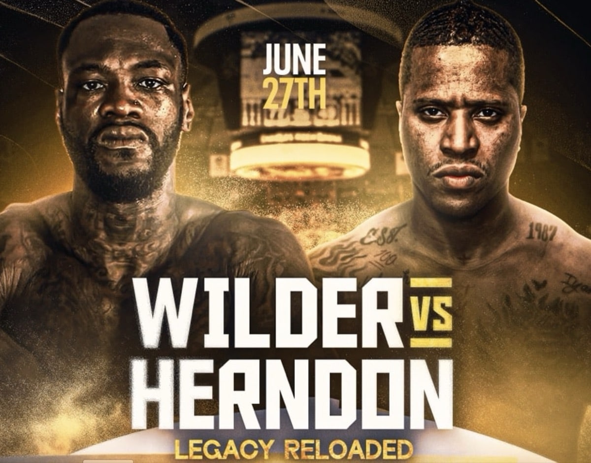 Image: Deontay Wilder faces Tyrrell Anthony Herndon on June 27th in Wichita, Kansas