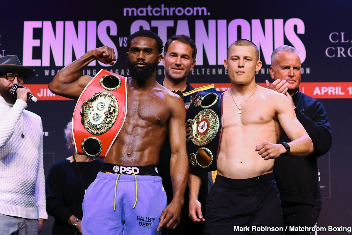 Image: Jaron Ennis and Eimantas Stanionis Headline a DAZN Card Promising an "Instant Classic"