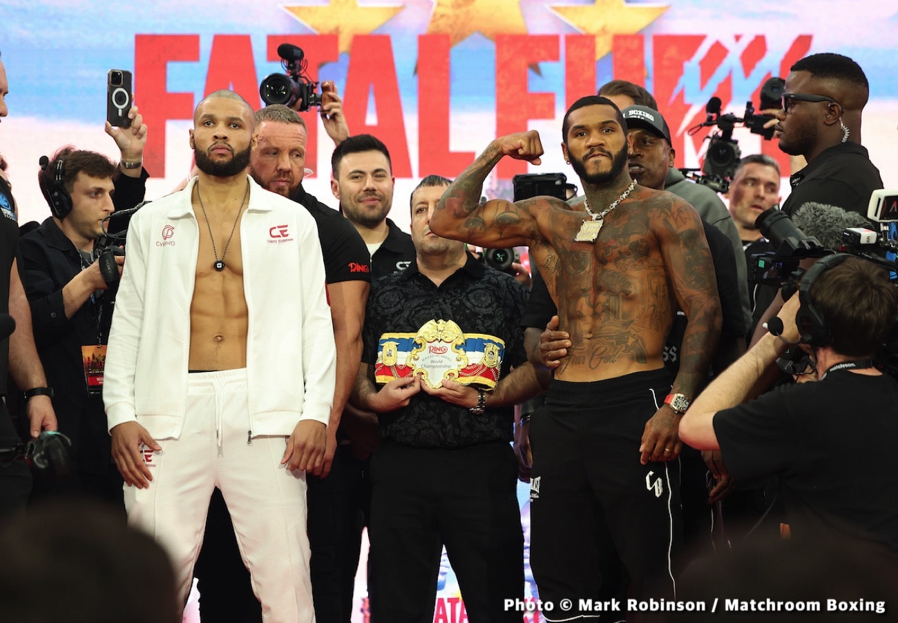 Image: Chris Eubank Jr. 160.05 vs. Conor Benn 156.4 - Weigh-in Results for Saturday Live on DAZN