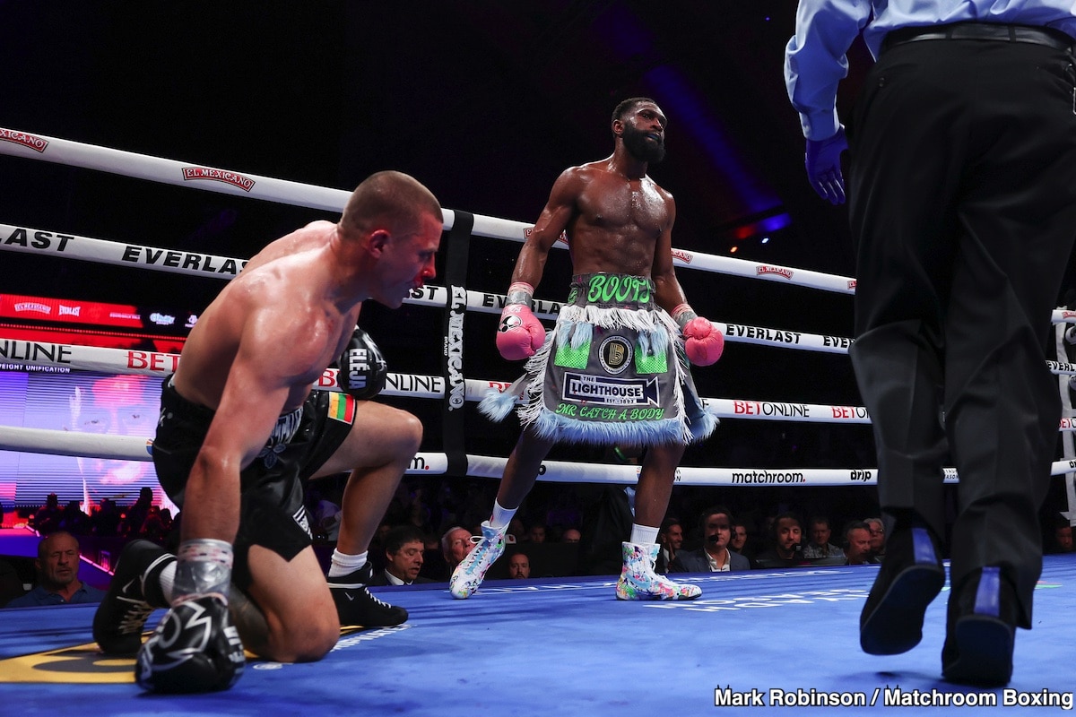 Image: Boxing Results: Jaron Ennis' Power Too Much for Stanionis in Unification Clash at Boardwalk Hall