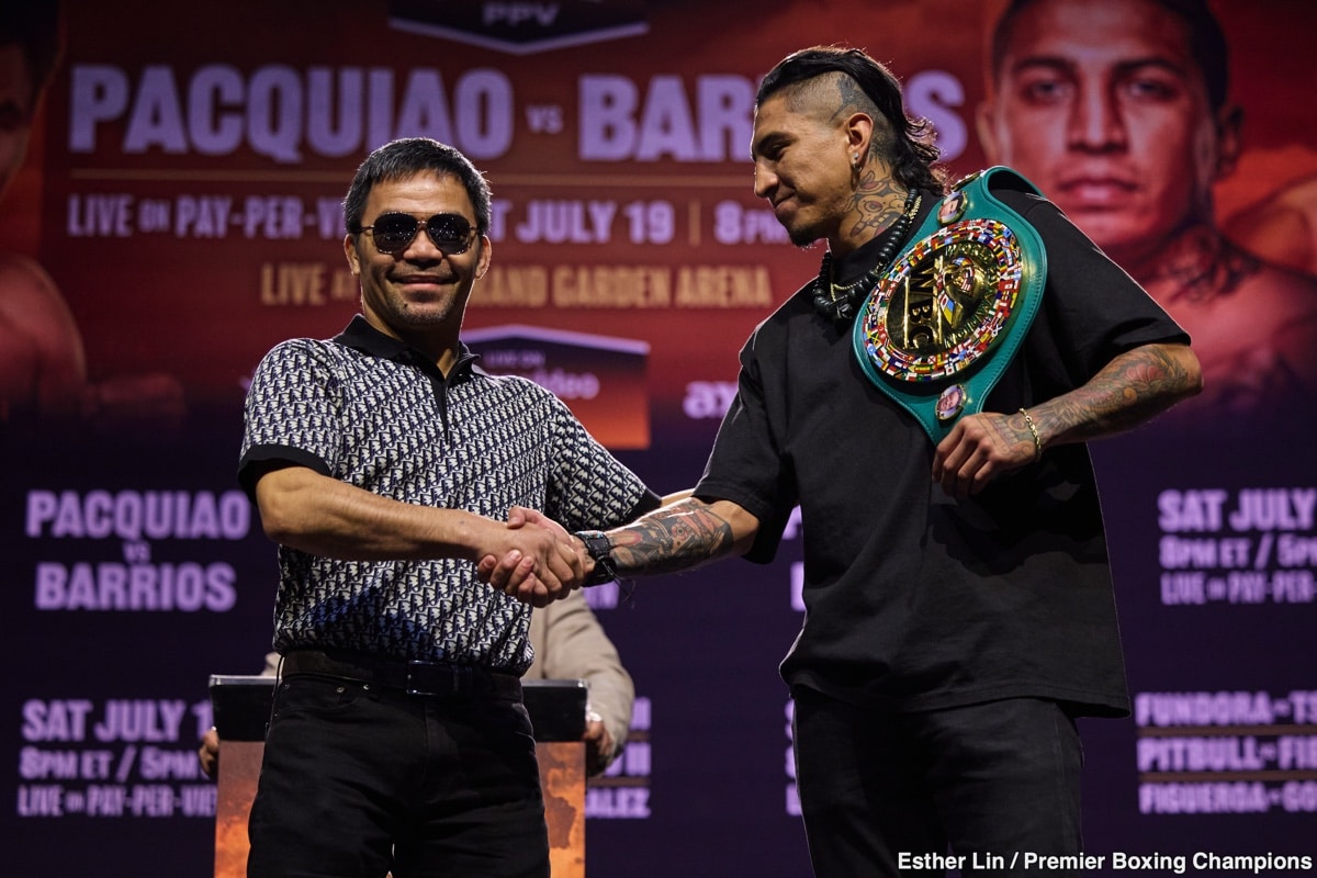 Image: Pacquiao vs. Barrios, Fundora vs. Tszyu II: Start Time, Where to Watch, Venue & Full Fight Card Streaming