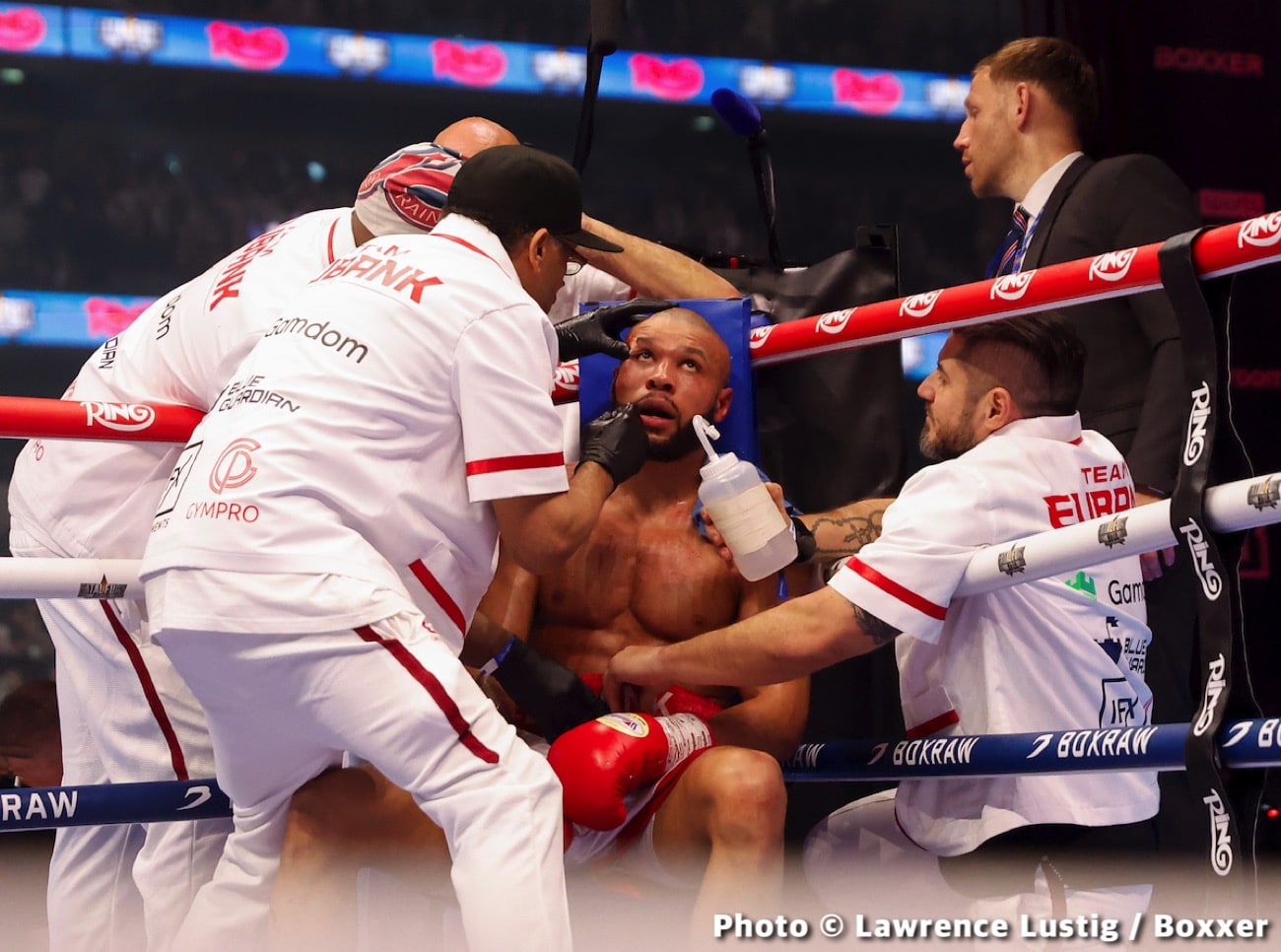 Image: Facial Damage and a Planned Return: Eubank Jr. Victorious Over Benn in Grueling London Encounter