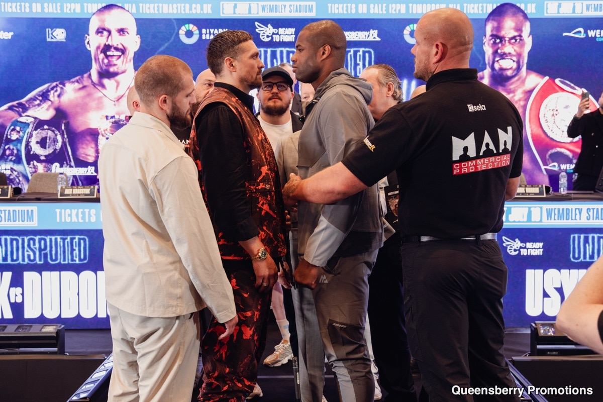 Image: Usyk vs. Dubois II: Daniel’s Cold Stare Can’t Mask the Doubt—Another Beating Incoming
