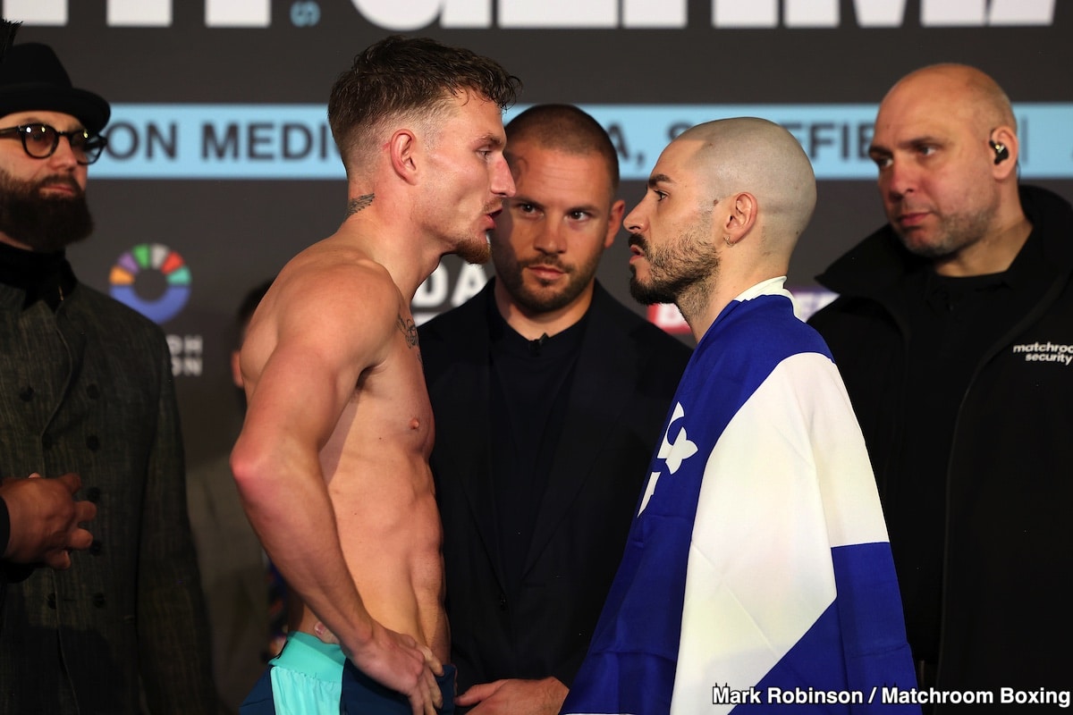 Image: Dalton Smith 139.5 vs. Mathieu Germain 139.2 - Weigh-in Results for Saturday