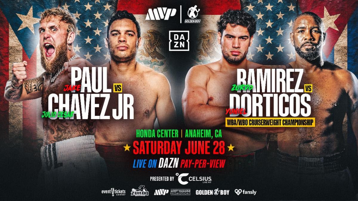 Image: Two Battles on One Night: Paul vs. Chavez Jr. and Ramirez vs. Dorticos Lead DAZN PPV Event