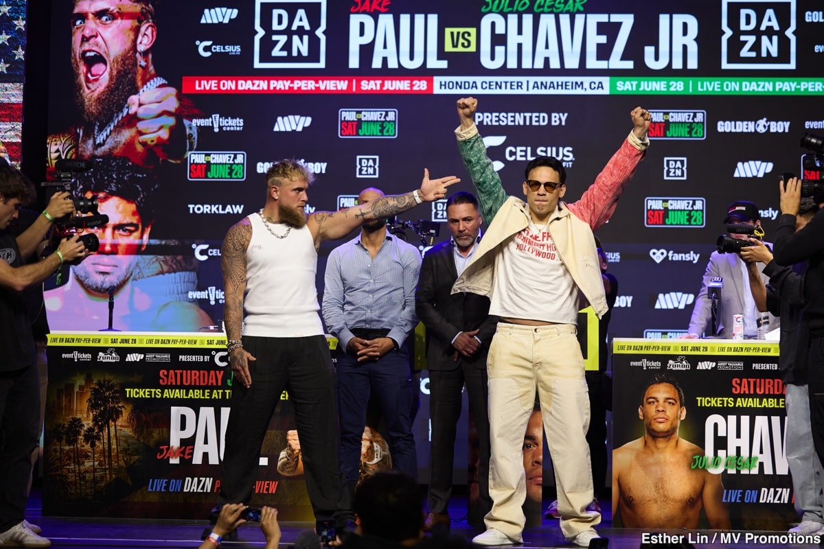 Image: "Over the Hill?" Jake Paul Claims He'd Beat Washed-Up Canelo Alvarez, Cites Punch Stats from Tyson Fight