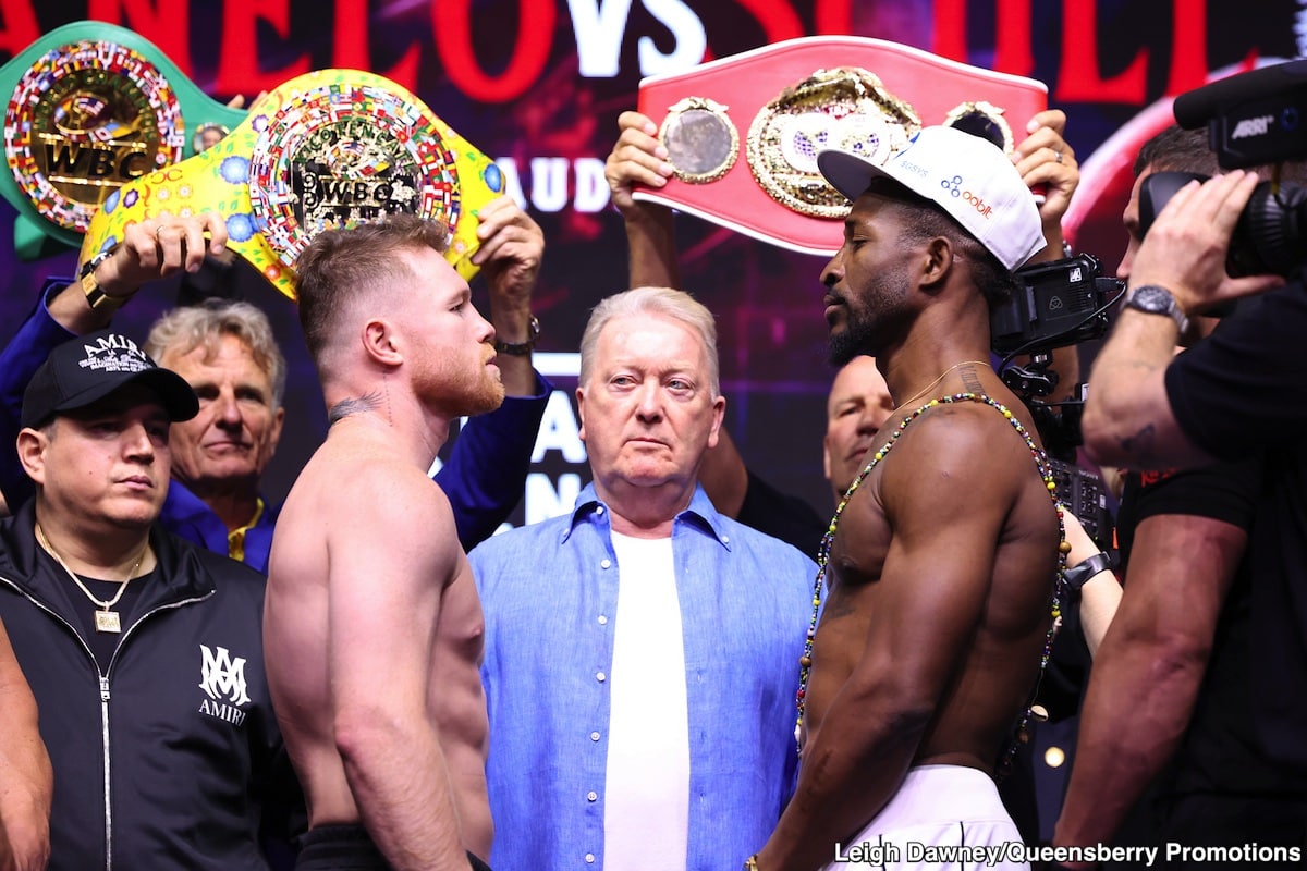 Image: Canelo Alvarez 167.1 vs. William Scull 166.1 - Weigh-in Results for Saturday