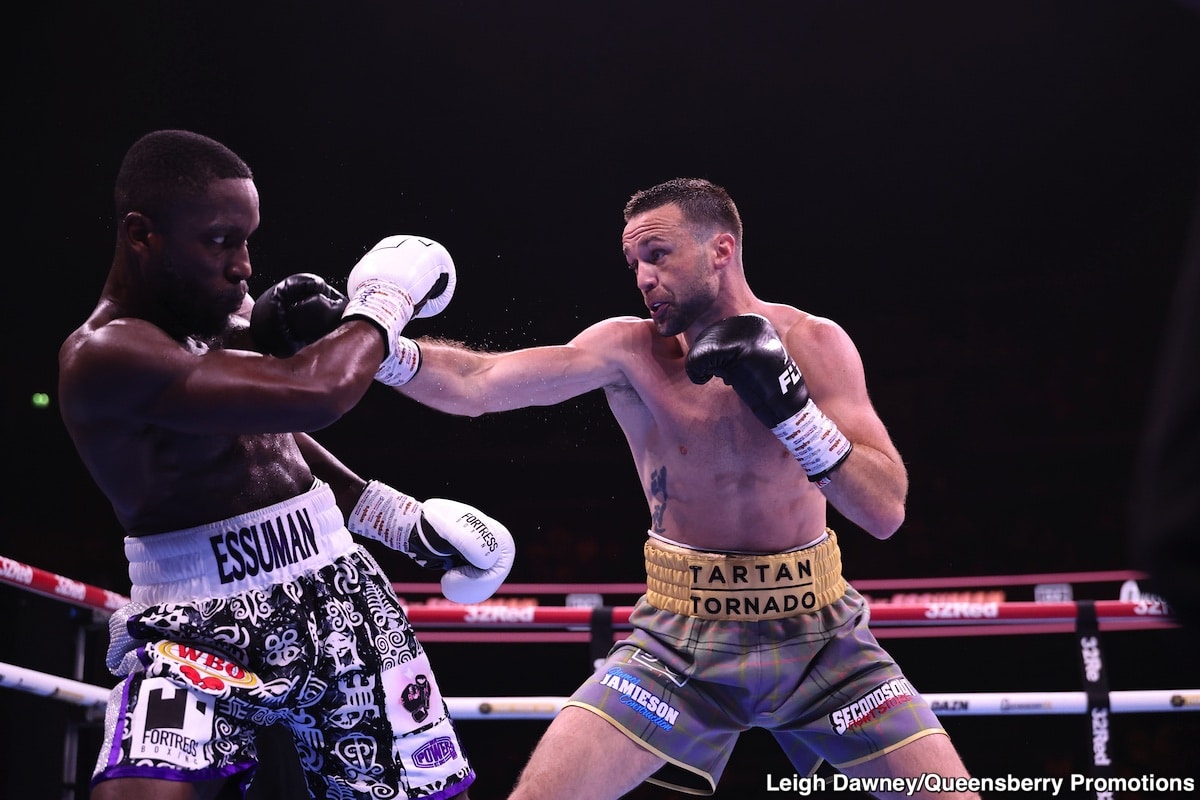 Image: Tonight's Live Results: Josh Taylor vs. Ekow Essuman - From Glasgow