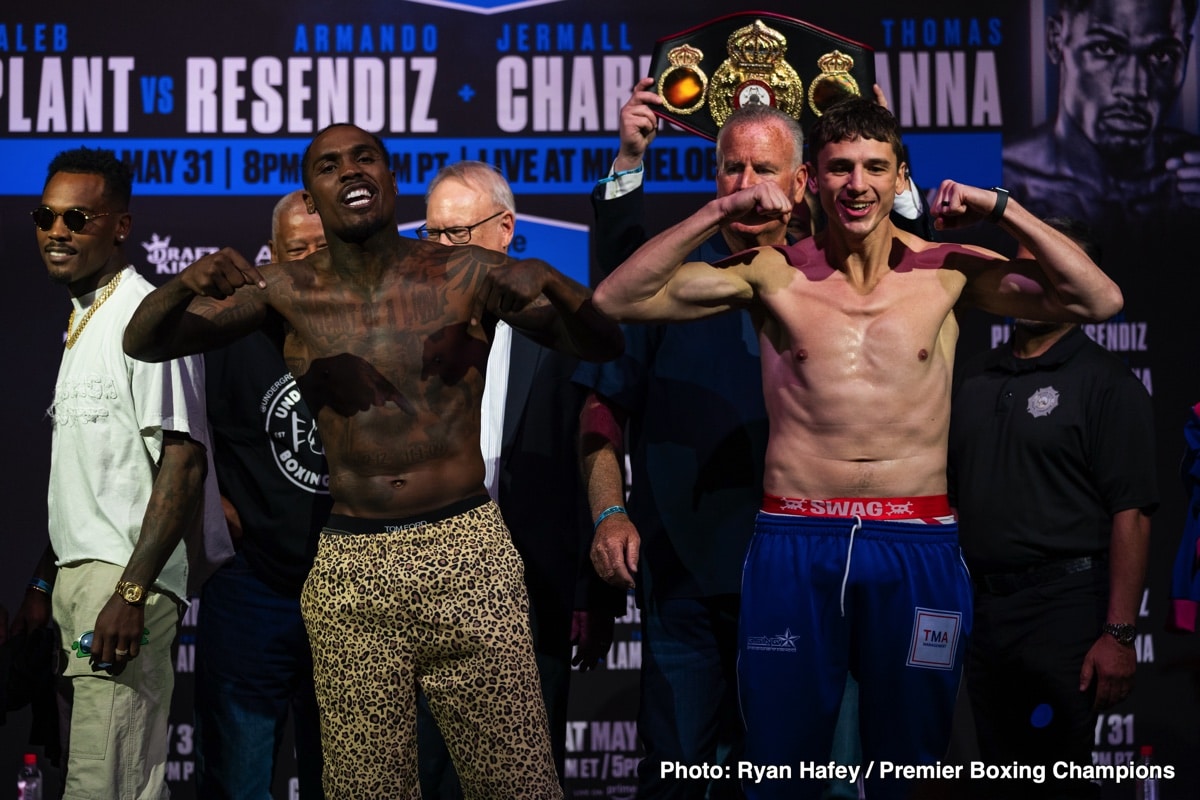 Image: Charlo Labels Caleb Plant "Culture Vulture" Ahead of This Saturday's PBC on Prime Video
