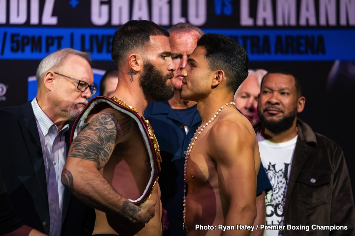Image: Plant vs. Resendiz and Charlo vs. LaManna - Official Weights for Saturday