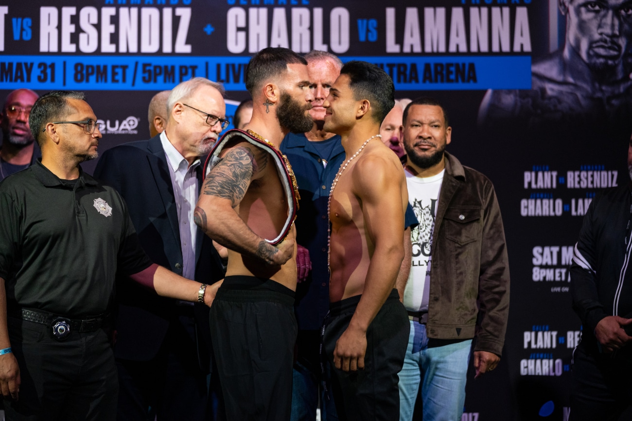 Image: Plant vs. Resendiz and Charlo vs. LaManna - Official Weights for Saturday