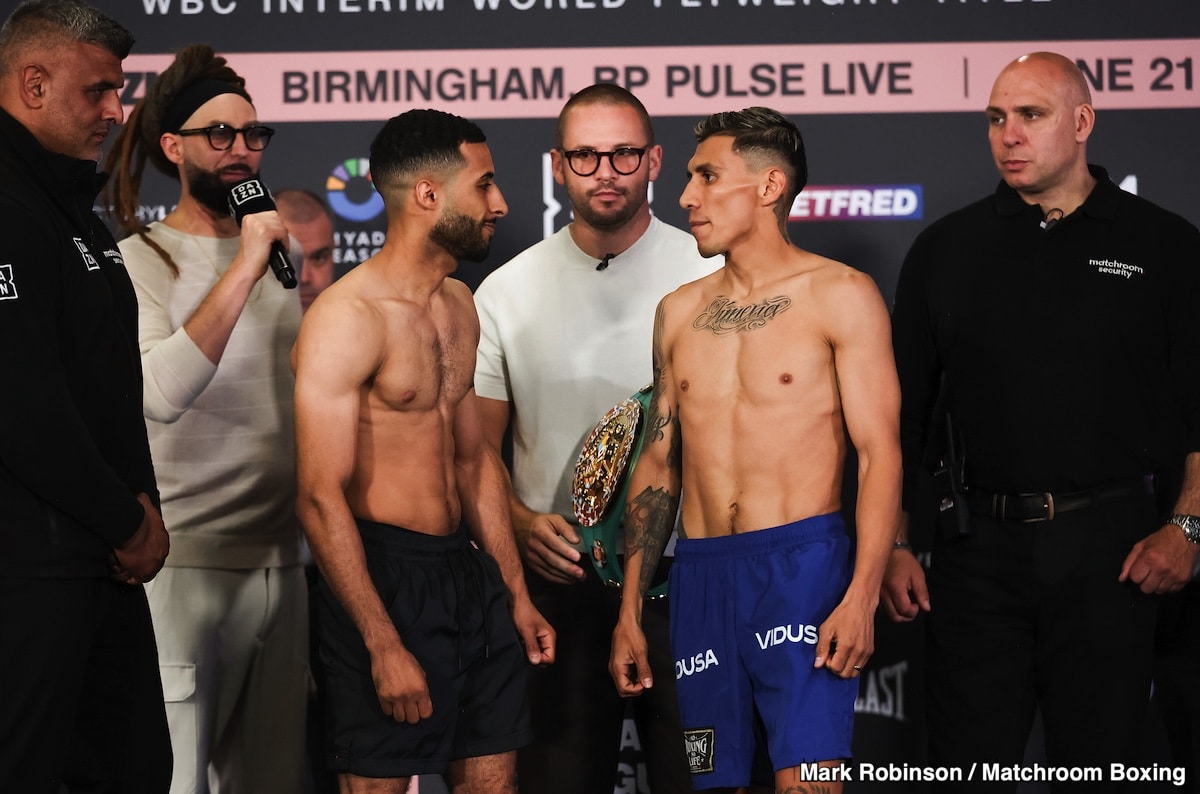 Image: Galal Yafai 111.6 vs. Francisco Rodriguez 111.1 - Weigh-in Results for Birmingham, England