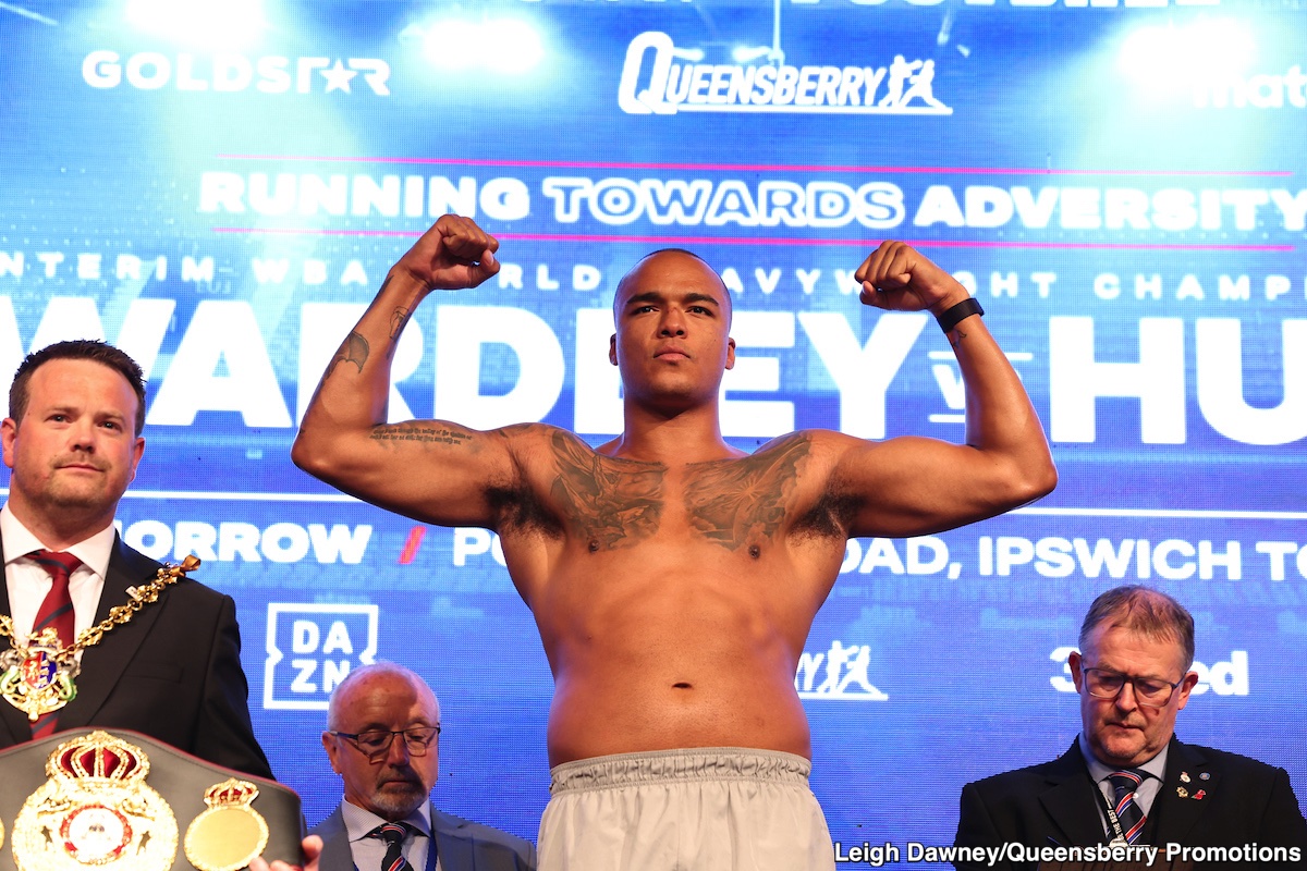 Photo: Fabio Wardley 243 vs. Justin Huni 248 - official weighing results for Dazna