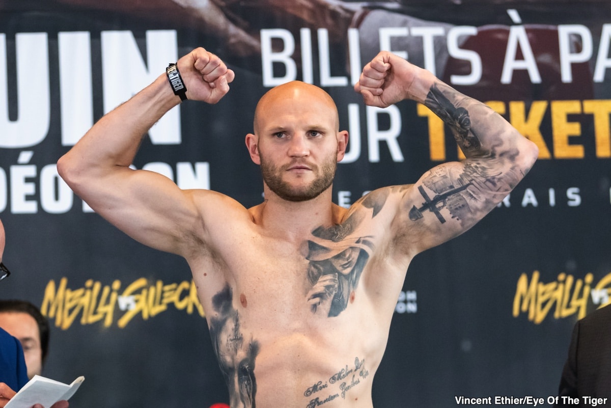 Image: Christian Mbilli 167.7 versus Maciej Sulecki 167.7 - Weighing results on Friday