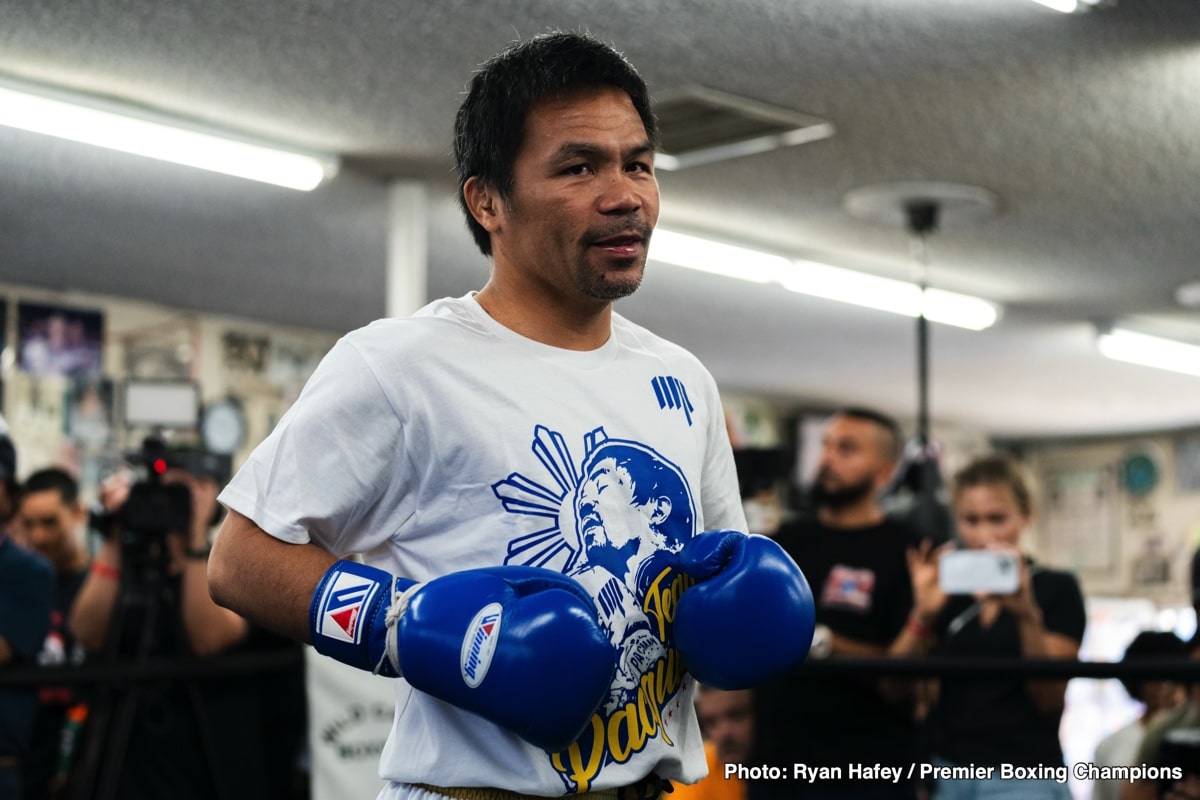 Image: Pacquiao's Comeback: Seeking Fountain of Youth and Gervonta Davis After Crucial Mario Barrios Title Fight