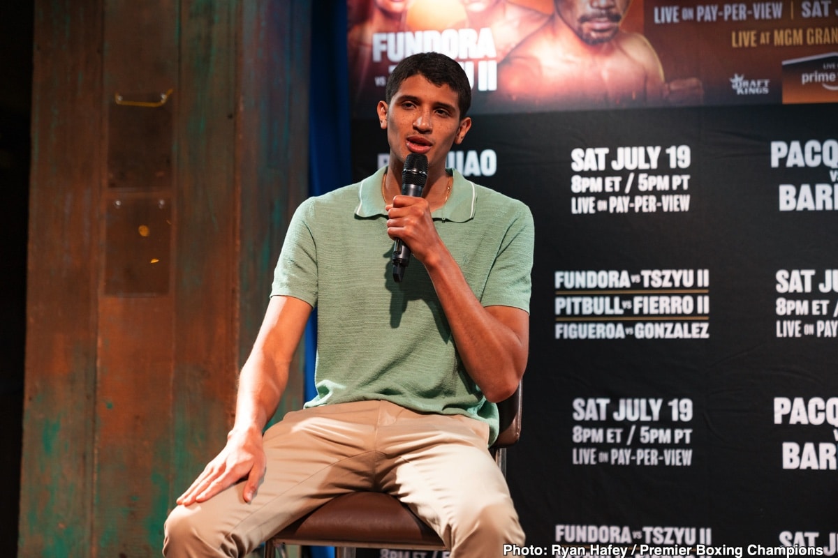 Image: Fundora Doesn't Want Rematch Against Tim Tszyu to Be Another Bloody War