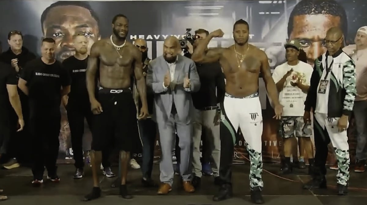 Image: Wilder 225.5 vs. Herndon 218.25 - Weigh-in Results for Friday in Wichita