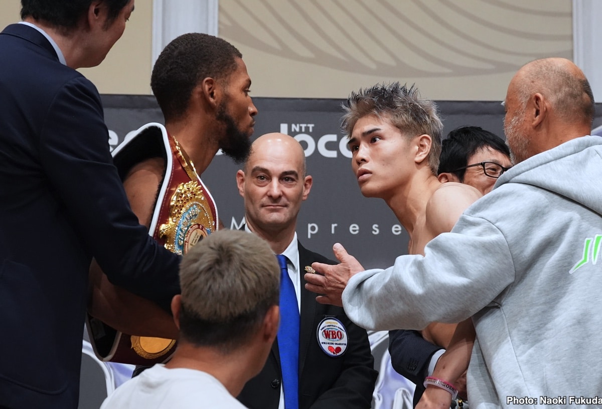 Photo: Brian Norman Jr. 146.8 vs. Jin Sasaki 146.8 - weighing for Tokyo