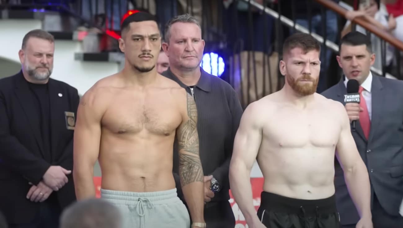Image: Jai Opetaia 199.4 vs. Claudio Squeo 191.2 - Weigh-in Results on DAZN