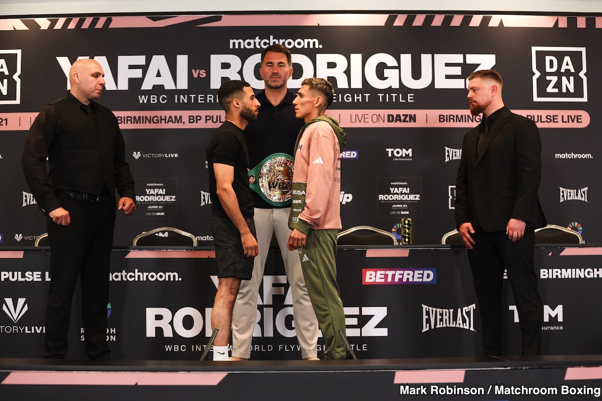 Image: Galal Yafai 111.6 vs. Francisco Rodriguez 111.1 - Weigh-in Results for Birmingham, England