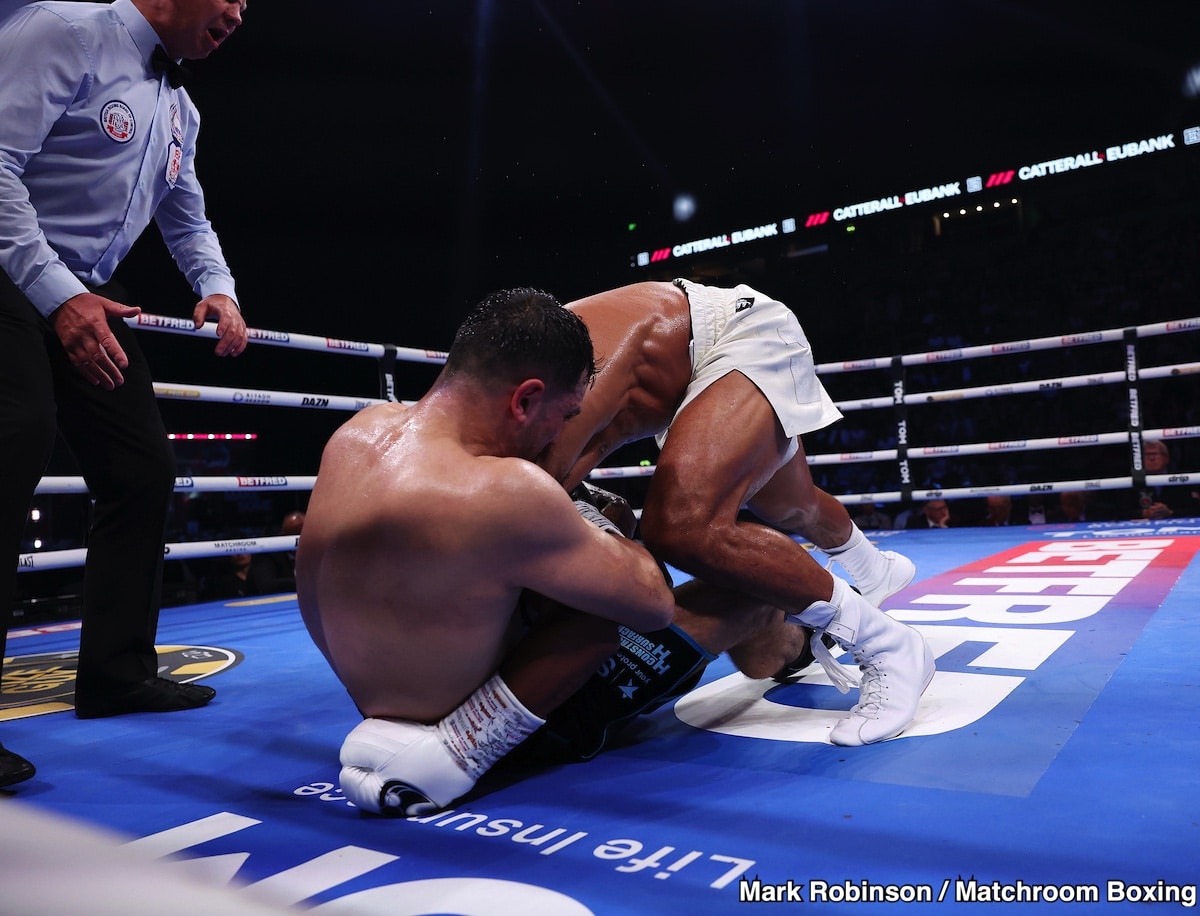 Image: Boxing Results: Victory Stained in Red: Jack Catterall's Hard-Fought Technical Decision Over Harlem Eubank