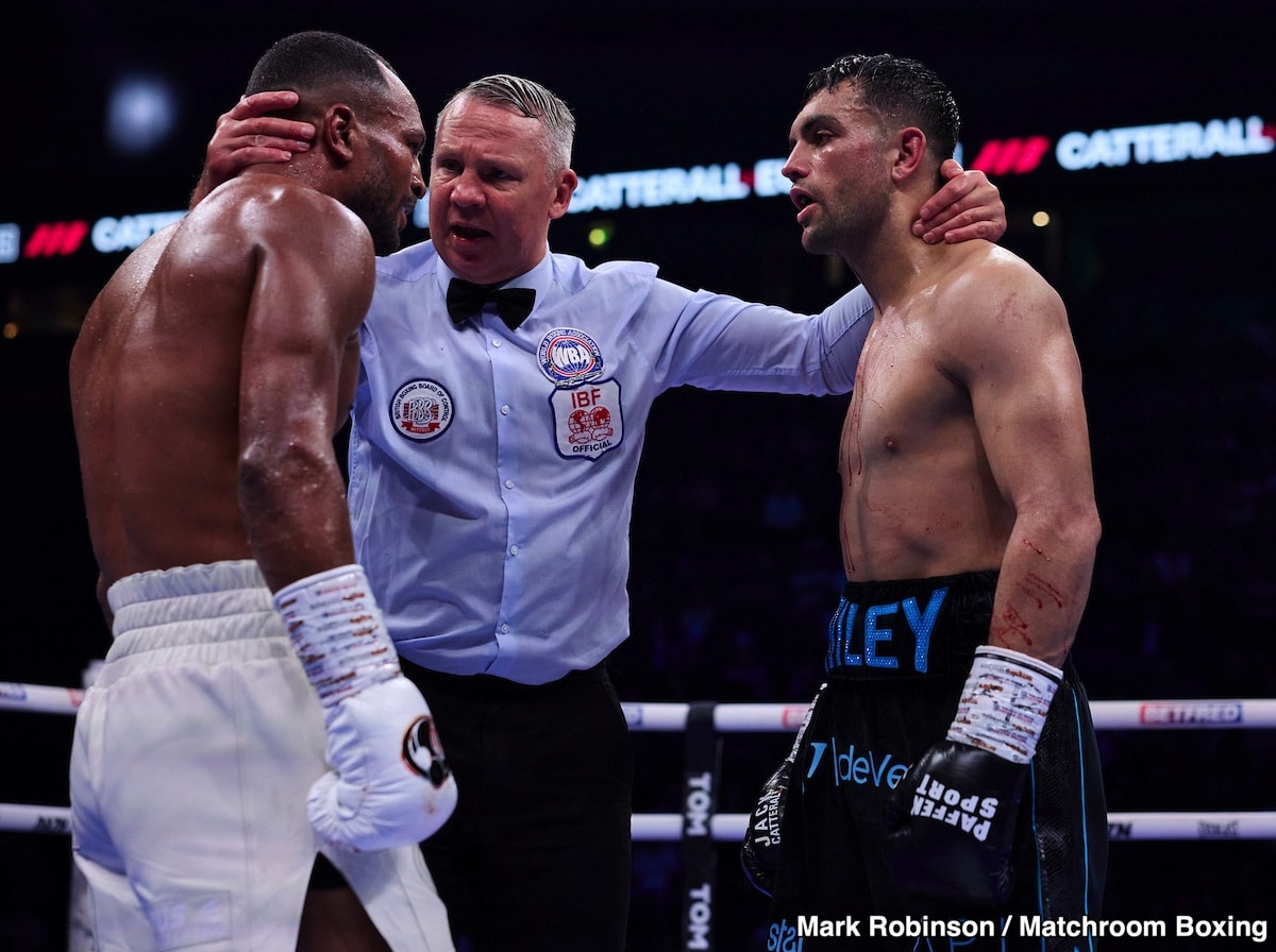 Image: Boxing Results: Victory Stained in Red: Jack Catterall's Hard-Fought Technical Decision Over Harlem Eubank