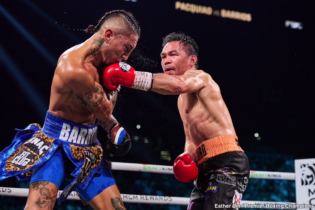 Image: Promoter Eddie Hearn on Manny Pacquiao's Draw Against Mario Barrios: "Not Elite Level"
