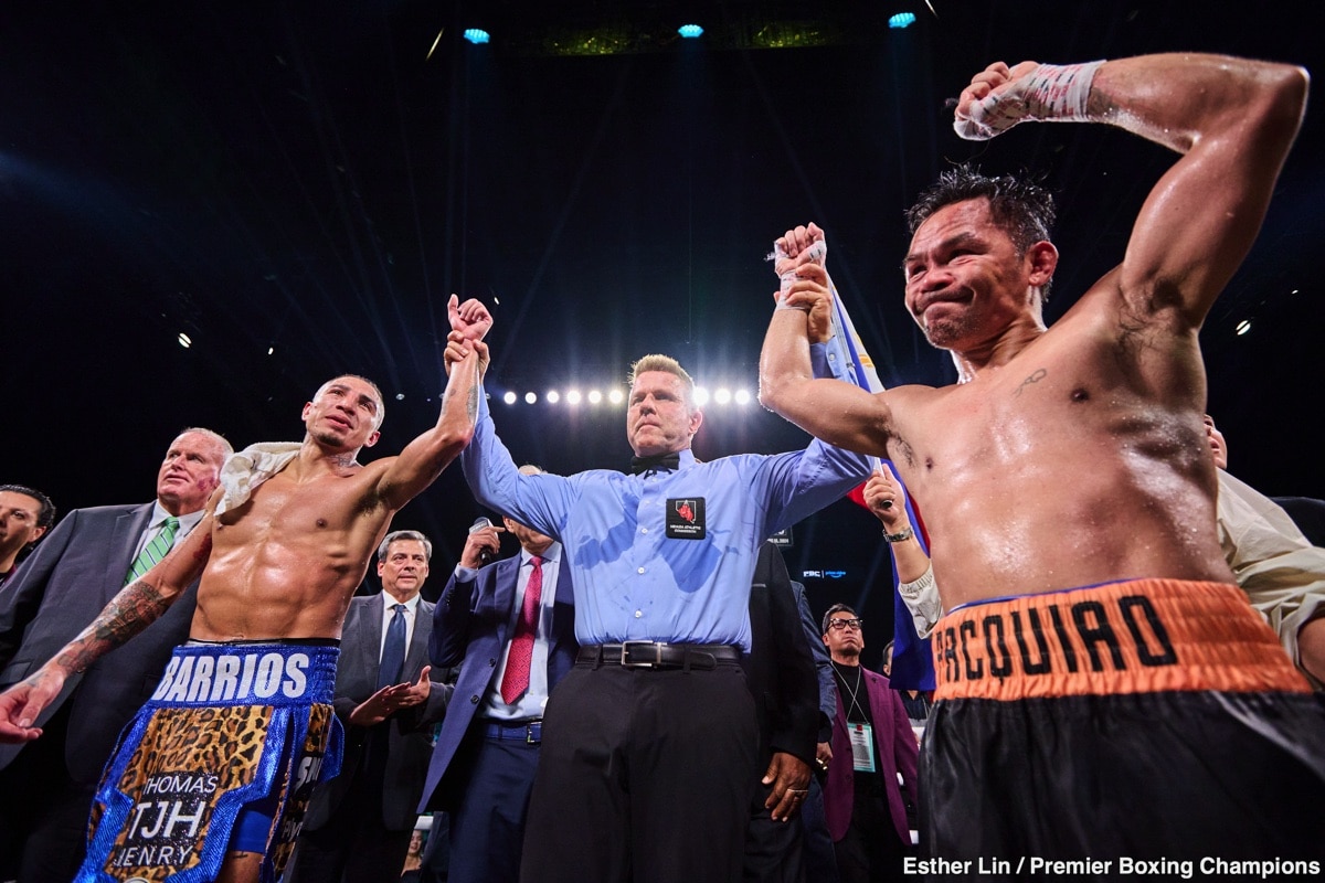 Image: Pacquiao's Adviser Eyes Tank Davis or Rolly Romero After Barrios Draw for Next PPV Bout