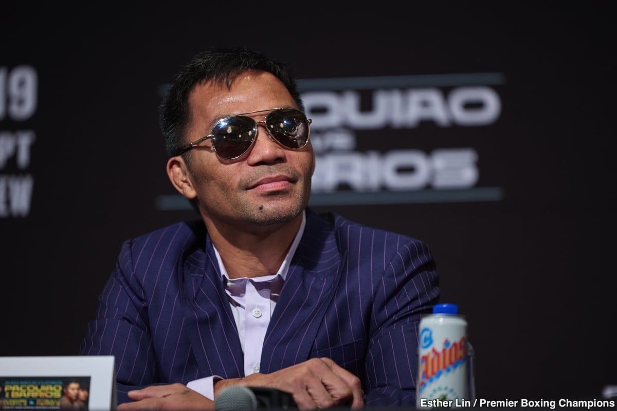 Image: Pacquiao: No Mayweather Rematch Talks Before Barrios Fight