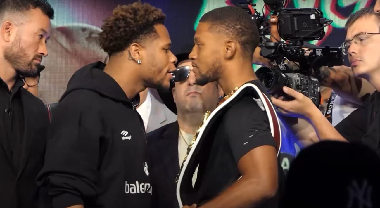 Image: Haney Overmatched Physically by Norman Jr.? Press Conference Shove Reveals Power Discrepancy