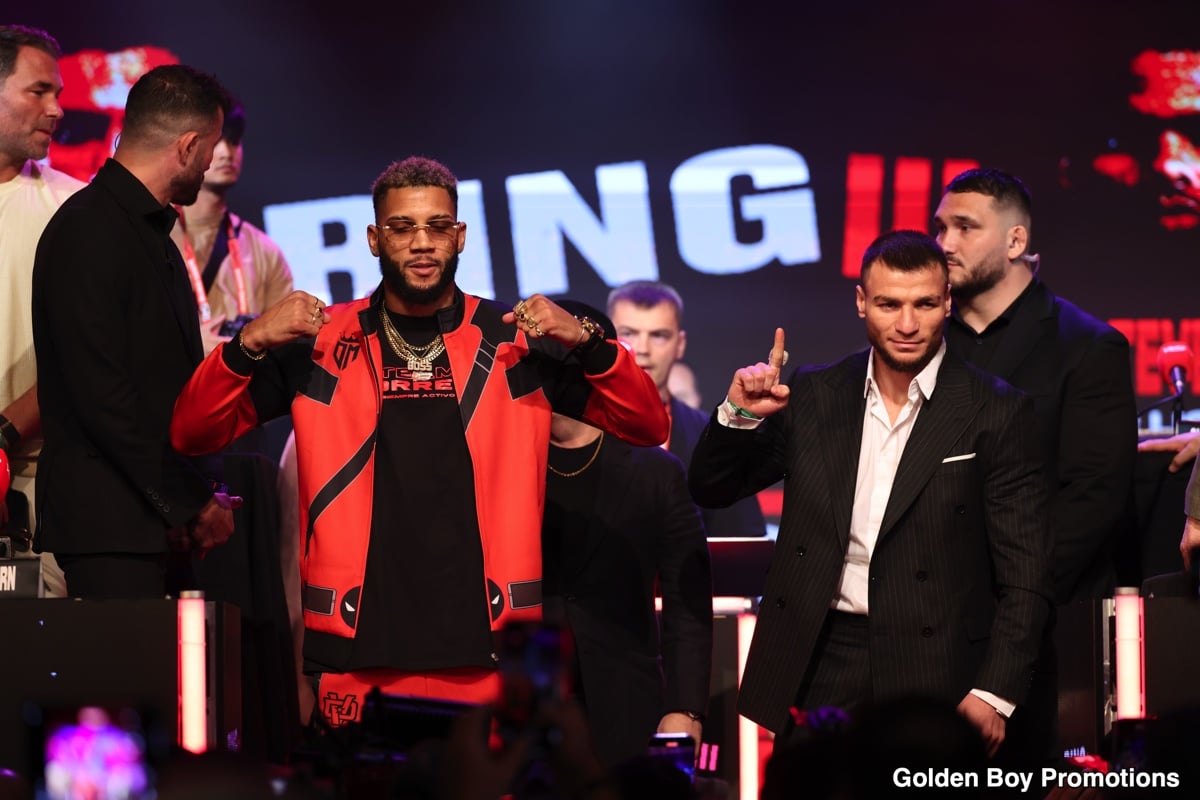 Image: David Morrell 174.8 vs. Imam Khataev 174.8 - DAZN Official Weigh-in Results