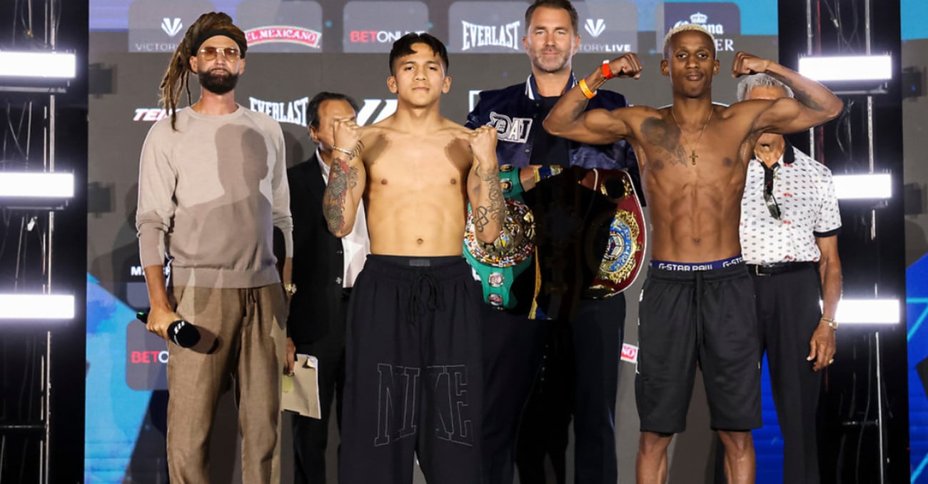 Image: Jesse ‘Bam’ Rodriguez 114.8 vs. Phumelela Cafu 115 - Official DAZN Weigh-in Results for Saturday