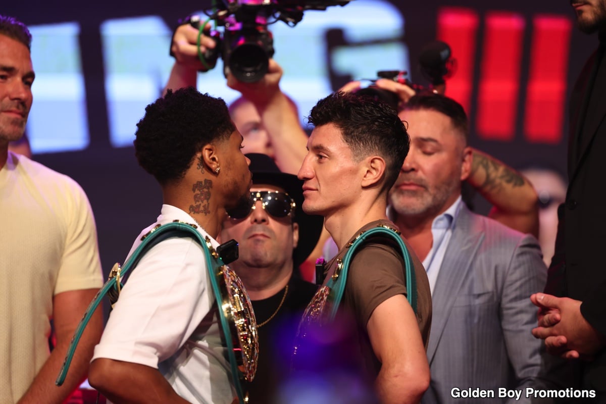 Image: Shakur Stevenson 135 vs. William Zepeda 134.6 - Official DAZN Weigh-in Results
