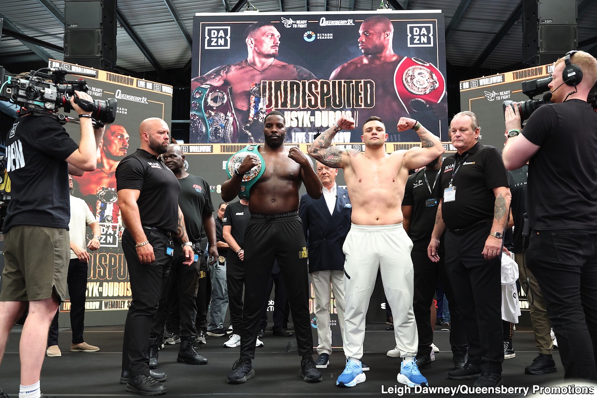 Image: Oleksandr Usyk 227.3 vs. Daniel Dubois 243.8 - Official Dazn results - in the results