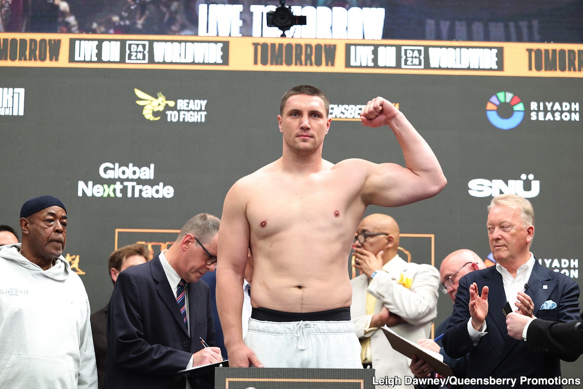 Image: Oleksandr Usyk 227.3 vs. Daniel Dubois 243.8 - Official Dazn results - in the results