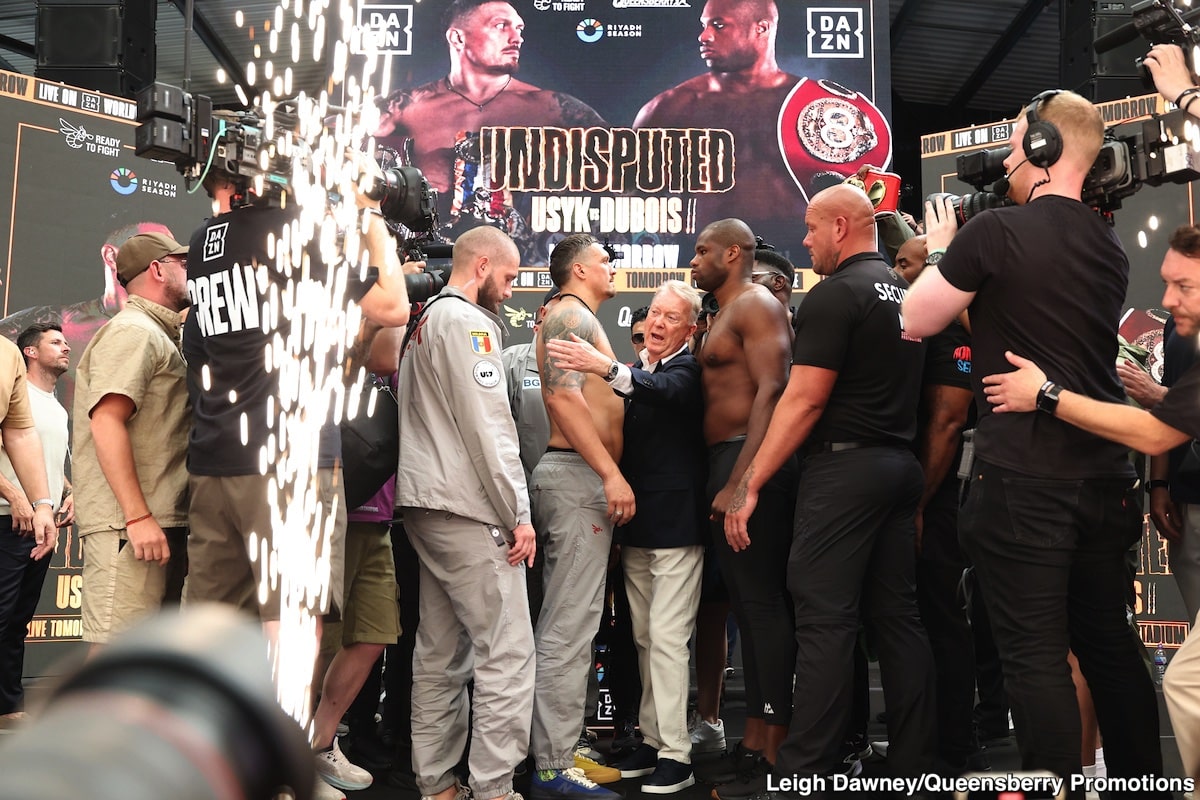 Image: Oleksandr Usyk 227.3 vs. Daniel Dubois 243.8 - Official Dazn results - in the results