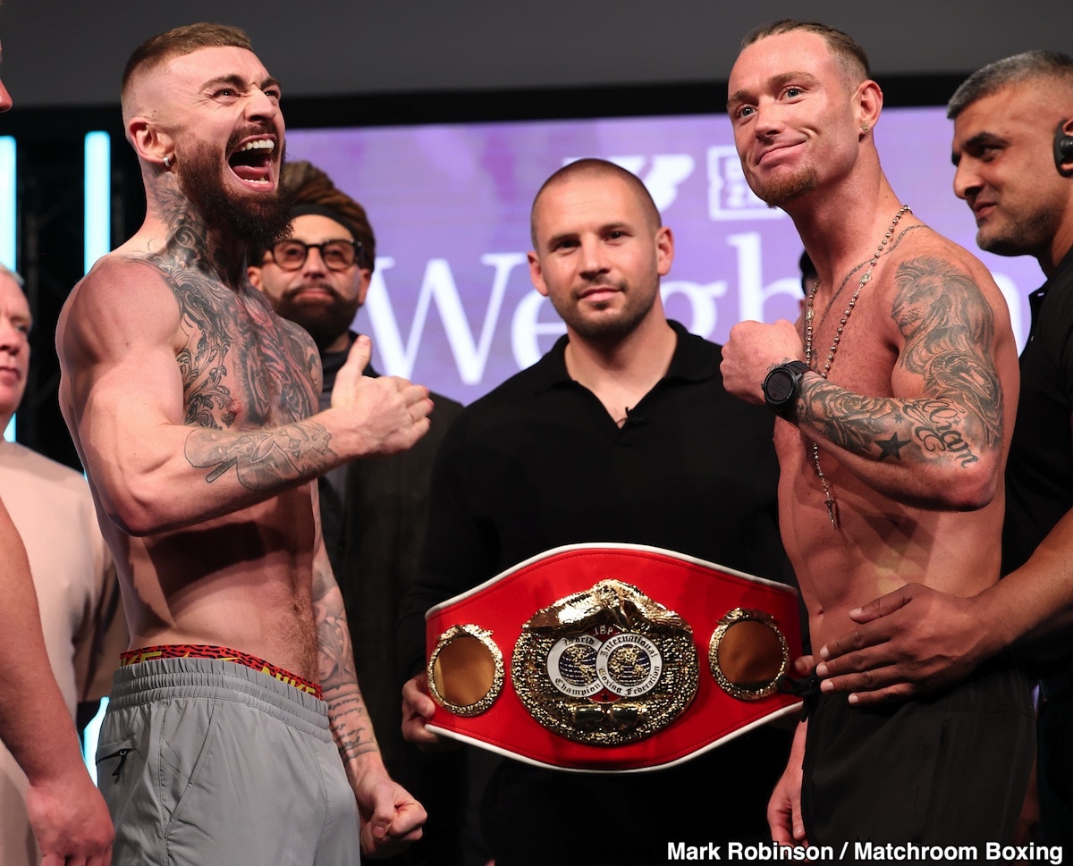 Image: Lewis Crocker 146.6 vs Paddy Donovan 145.7 - Official Weigh-in Results for DAZN on Saturday