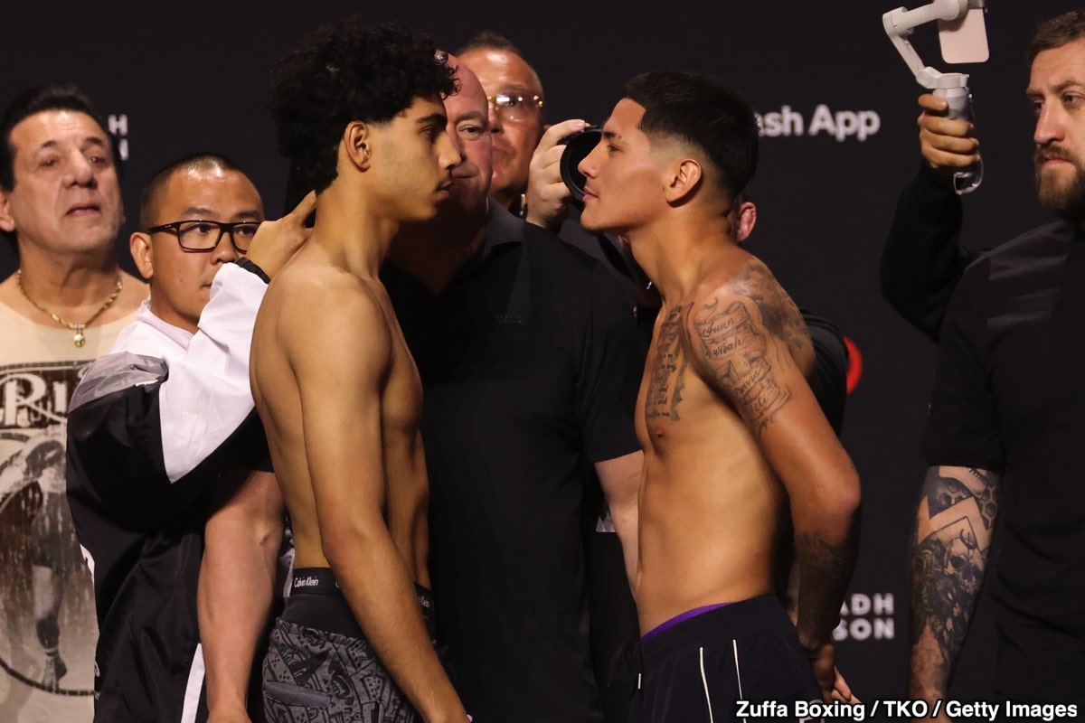 Image: Canelo Alvarez 167.5 vs. Terence Crawford 167.5 - Official Weigh-in results for Saturday