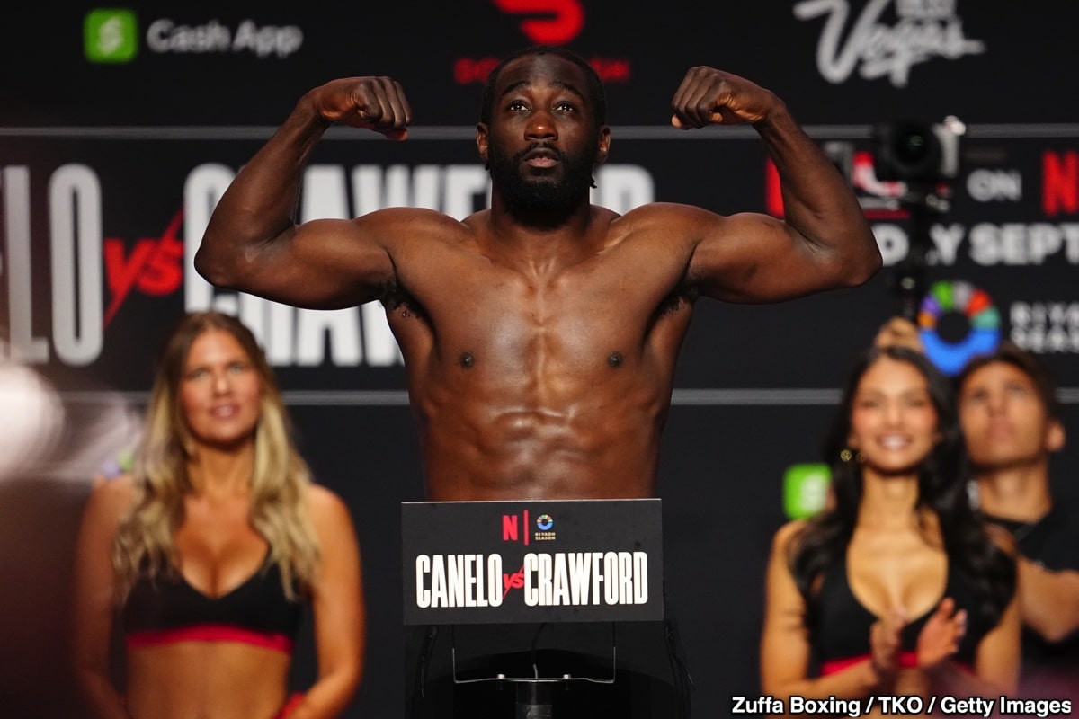 Image: Crawford's Heavy Gait at the Weigh-In Signals Trouble Ahead for the Canelo Fight