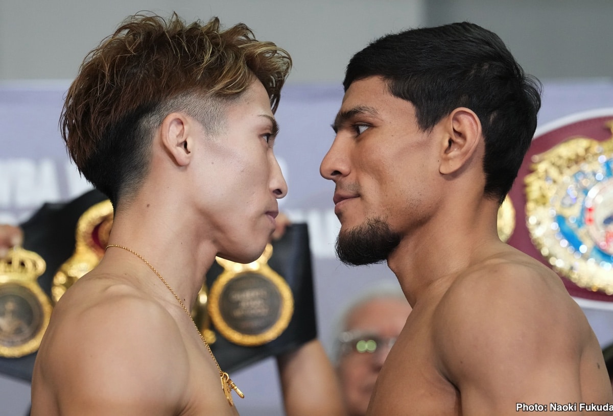 Image: Official Weigh In Results: Naoya Inoue 121.7 vs. Murodjon Akhmadaliev 121.3 - Live On Facebook On Sunday