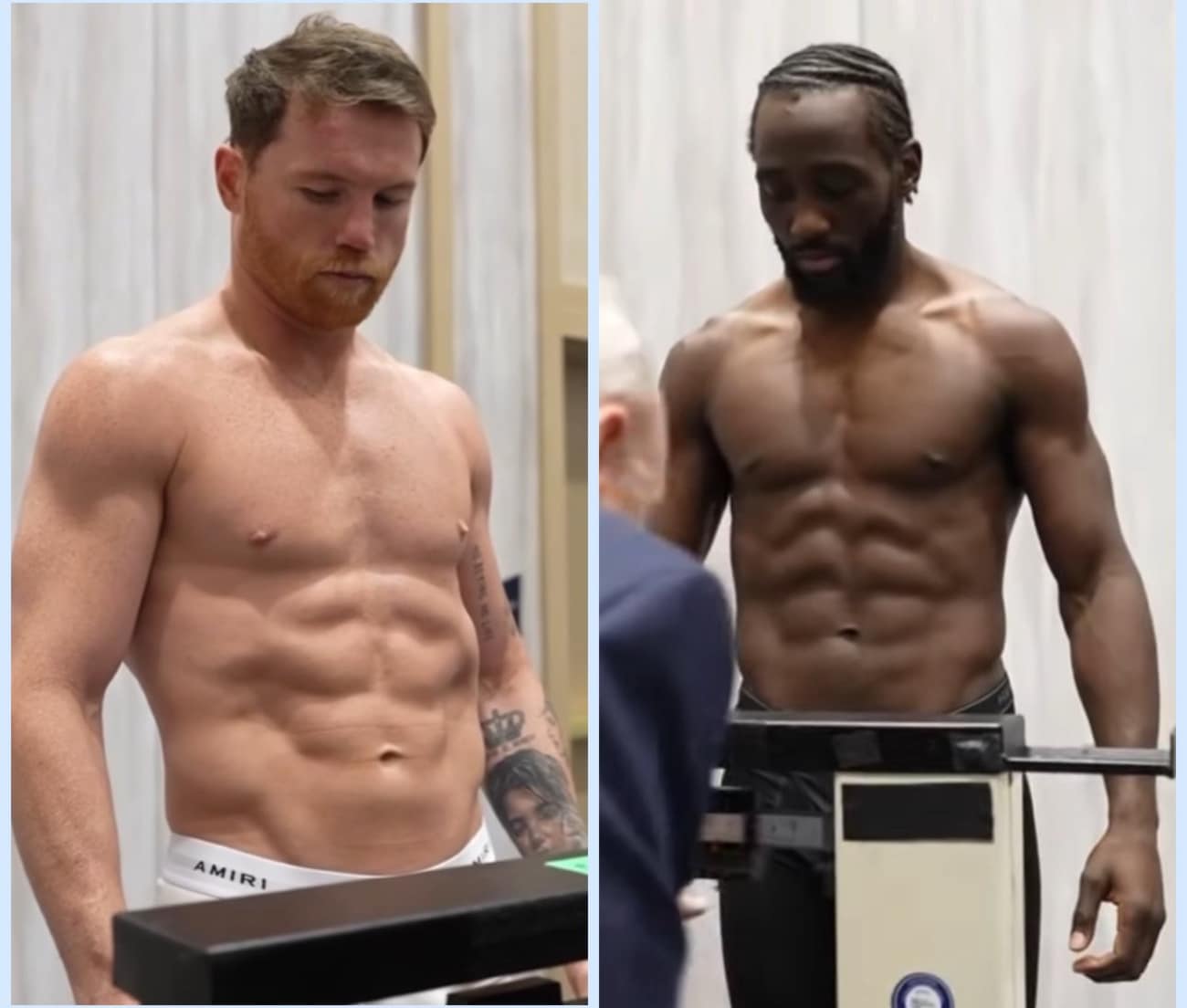 Image: Canelo Alvarez 167.5 vs. Terence Crawford 167.5 - Official Weigh-in results for Saturday