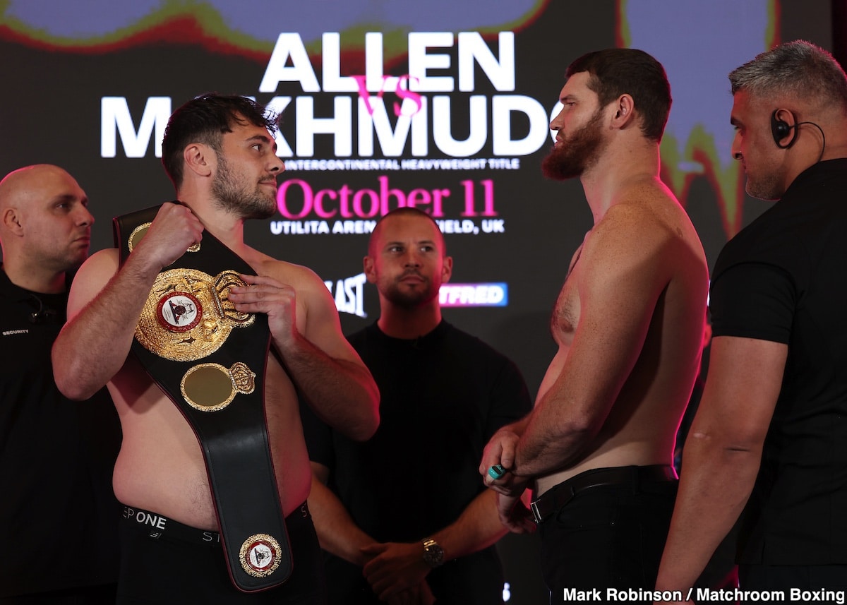 Image: Tonight's Live Results: Allen vs. Makhmudov - From Sheffield