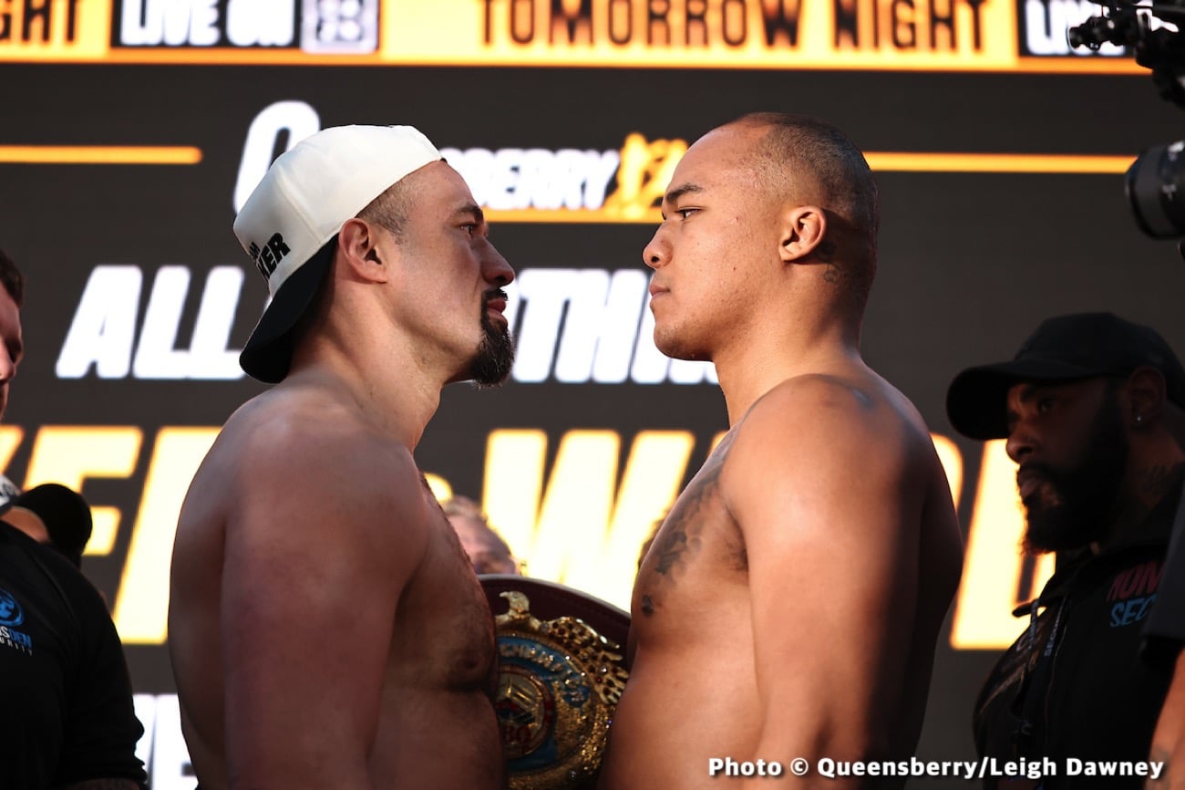 Live Results: Parker vs. Wardley from The O2 In London Live Results: Parker vs. Wardley from The O2 In London